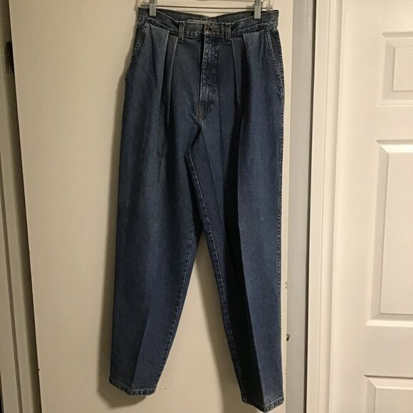 VINTAGE 19th Avenue High Waisted Pleated Front Jeans Size 12 - Picture 6 of 11